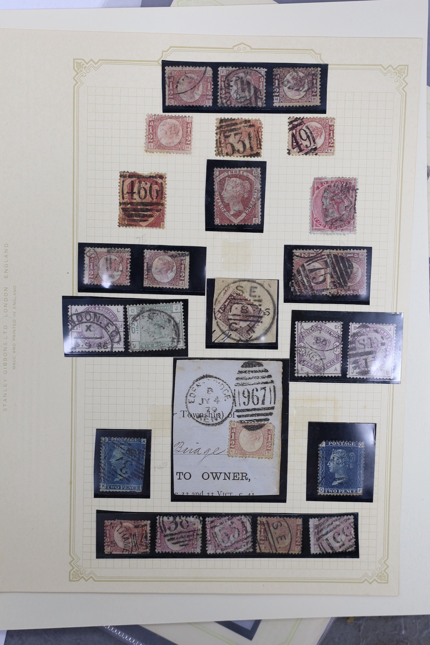 A collection of Victorian and Edwardian stamps